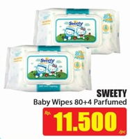 Promo Harga SWEETY Baby Wipes Perfumed 84 pcs - Hari Hari