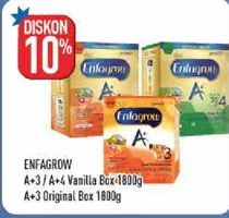 Promo Harga ENFAGROW ENFAGROW A+4/A+3 Susu Bubuk - Hypermart