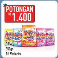 Promo Harga DAIA Deterjen Bubuk All Variants 850 gr - Hypermart