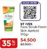 Promo Harga ST IVES Facial Scrub Apricot 170 gr - Watsons