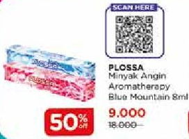 Promo Harga PLOSSA Aromatics Blue Mountain 8 ml - Watsons