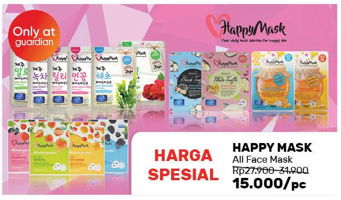 Promo Harga HAPPY MASK Masker All Variants - Guardian