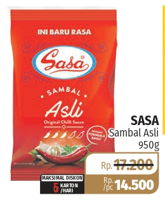 Promo Harga SASA Sambal Asli 950 gr - Lotte Grosir