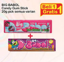 Promo Harga BIG BABOL Candy Gum All Variants 20 gr - Indomaret