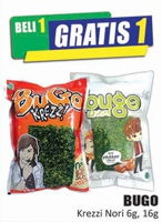 Promo Harga BUGO KREZZ BUGO KREZZ Nori 6 gr/16gr - Hari Hari