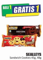 Promo Harga SEALLEYS SEALLEYS Sandwich Cookies 45gr/48gr - Hari Hari