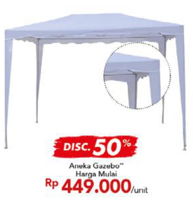Promo Harga BRANCO Gazebo - Carrefour