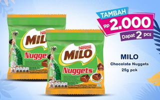 Promo Harga MILO Nuggets Cokelat 25 gr - Indomaret