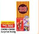 Promo Harga CHOKI-CHOKI Coklat Surprise per 5 pcs 10 gr - Alfamart