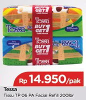 Promo Harga TESSA Facial Tissue TP06 200 pcs - TIP TOP
