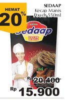 Promo Harga SEDAAP Kecap Manis 550 ml - Giant