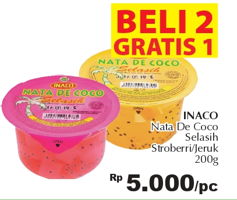 Promo Harga INACO Selasih Strawberry, Jeruk 200 gr - Giant