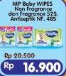 Promo Harga MAMY POKO Baby Wipes Perfumed / Non Perfumed 52s / Antiseptic 48s - Alfamart