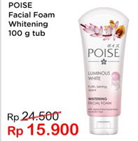 Promo Harga POISE Facial Foam Luminuous White 100 gr - Indomaret