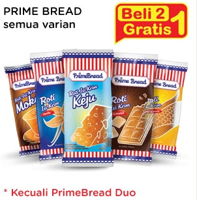Promo Harga PRIME BREAD Roti Isi Krim - Indomaret