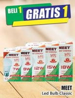 Promo Harga MEET LED Bulb Classic - Hari Hari