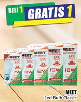 Promo Harga MEET LED Bulb Classic - Hari Hari
