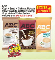 Promo Harga ABC ABC Kopi & Susu/ Cokelat Mocca/ White Coffee - Indomaret