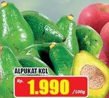 Promo Harga Alpukat KCL per 100 gr - Hari Hari