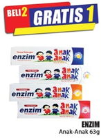 Promo Harga ENZIM Pasta Gigi Anak 63 gr - Hari Hari