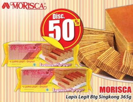 Promo Harga MORISCA Lapis Legit Singkong Srikaya 365 gr - Hari Hari