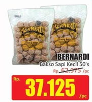 Promo Harga BERNARDI Bakso Sapi Kecil 50 pcs - Hari Hari