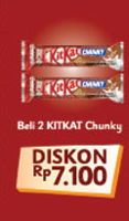 Promo Harga KIT KAT Chunky per 2 pcs - Indomaret
