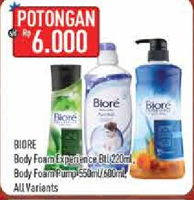 Promo Harga BIORE BIORE Body Foam Experience/Beauty - Hypermart