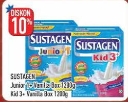 Promo Harga SUSTAGEN SUSTAGEN Junior/Kid Susu Pertumbuhan - Hypermart