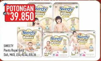 Promo Harga SWEETY Gold Pants S66, M60, L54, XL44, XXL36 - Hypermart