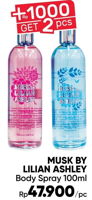 Promo Harga MUSK BY LILIAN ASHLEY Body Spray 100 ml - Guardian