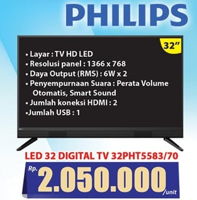 Promo Harga PHILIPS 32PHT5583/70 - Hari Hari