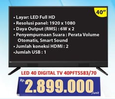 Promo Harga PHILIPS 40PFT5583/70 1 pcs - Hari Hari