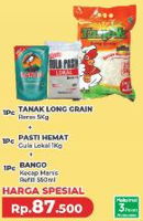 Promo Harga TANAK TANAK Beras + BANGO Kecap 550ml + PASTI HEMAT Gula 1kg - Yogya