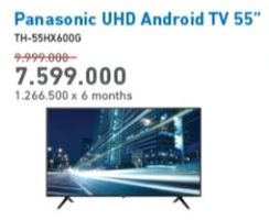 Promo Harga PANASONIC UHD SMART TV 55" - Electronic City