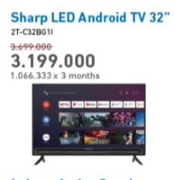 Promo Harga SHARP 2T-C32BD1i-TG | LED TV Tower Speaker - Electronic City