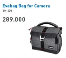 Promo Harga EVEBAG Bag for Camera BM-600/GY - Electronic City