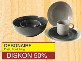 Promo Harga DEBONAIRE DEBONAIRE Plate, Bowl, Mug - Yogya