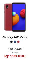 Promo Harga SAMSUNG Galaxy A01 Core 1GB 16GB - Erafone