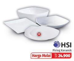 Promo Harga HSI Peralatan Makan Keramik - Lotte Grosir