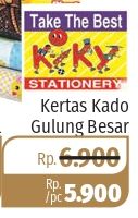 Promo Harga KIKY Kertas Kado Gulungan Besar - Lotte Grosir