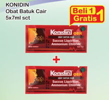 Promo Harga KONIDIN Obat Batuk Cair per 5 sachet 7 ml - Indomaret