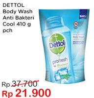 Promo Harga DETTOL Body Wash Cool 410 ml - Indomaret