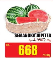 Promo Harga Semangka Jupiter per 100 gr - Hari Hari