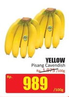 Promo Harga YELLOW Pisang Cavendish per 100 gr - Hari Hari