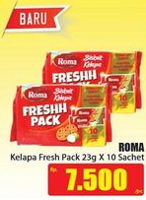 Promo Harga ROMA Coconut Biscuit Fresh Pack 230 gr - Hari Hari