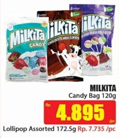 Promo Harga MILKITA Milkshake Candy 120 gr - Hari Hari