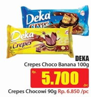 Promo Harga DUA KELINCI Deka Crepes Choco Banana 100 gr - Hari Hari