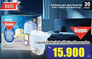 Promo Harga BAYGON Liquid Electric Refill Lavender 22 ml - Hari Hari