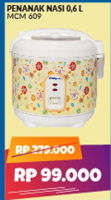 Promo Harga MIYAKO MCM-609 | Rice Cooker - Courts